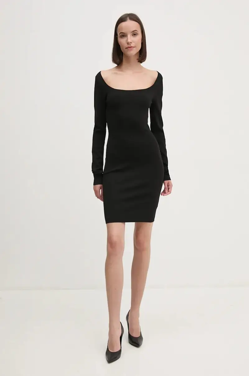 vestito colore nero J20J224158 miniatura 2