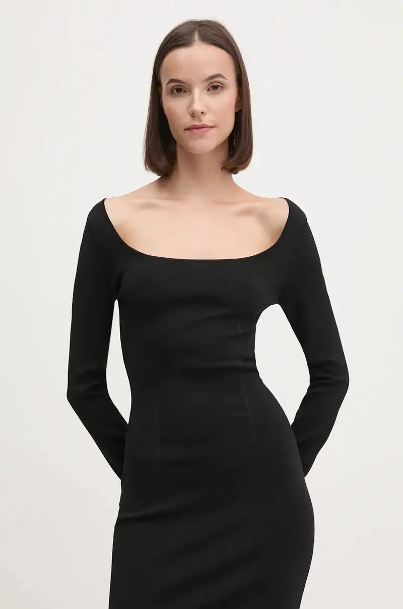 vestito colore nero J20J224158 miniatura 4