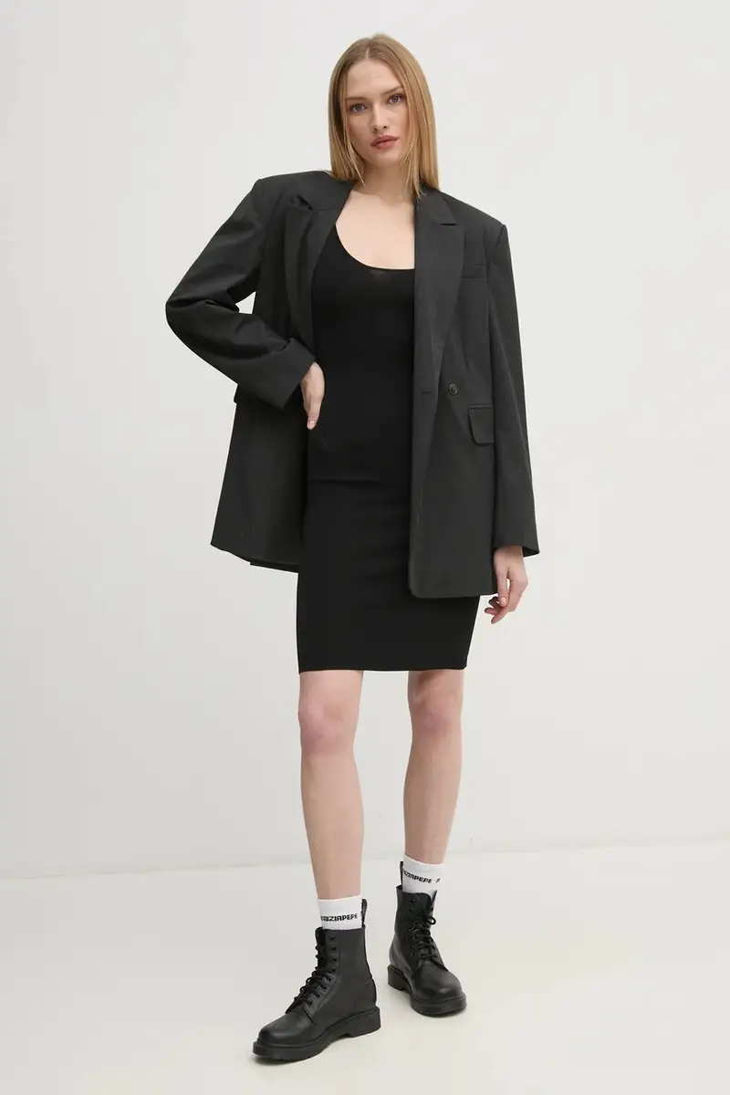 vestito colore nero J20J224839 miniatura 2