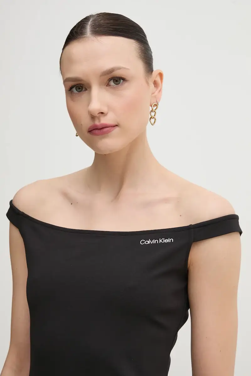 vestito colore nero J20J225541 miniatura 2