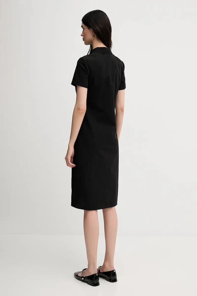 vestito di cotone bambina colore nero J20J225299 miniatura 3