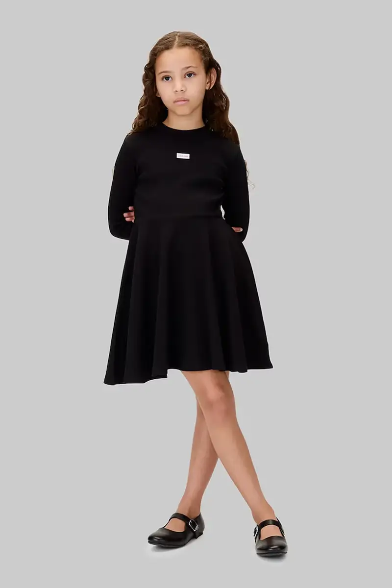 vestito di cotone per bambini colore nero IG0IG03008 miniatura 3