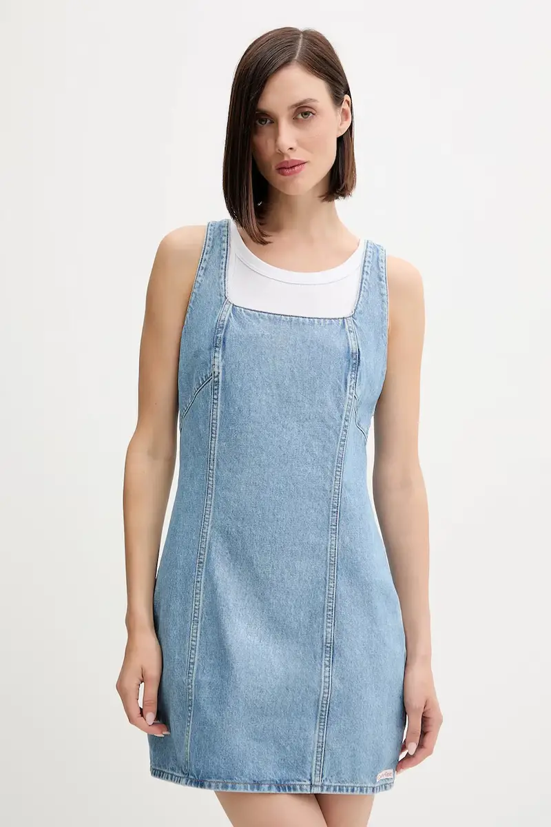 vestito di jeans colore blu LV047C714G