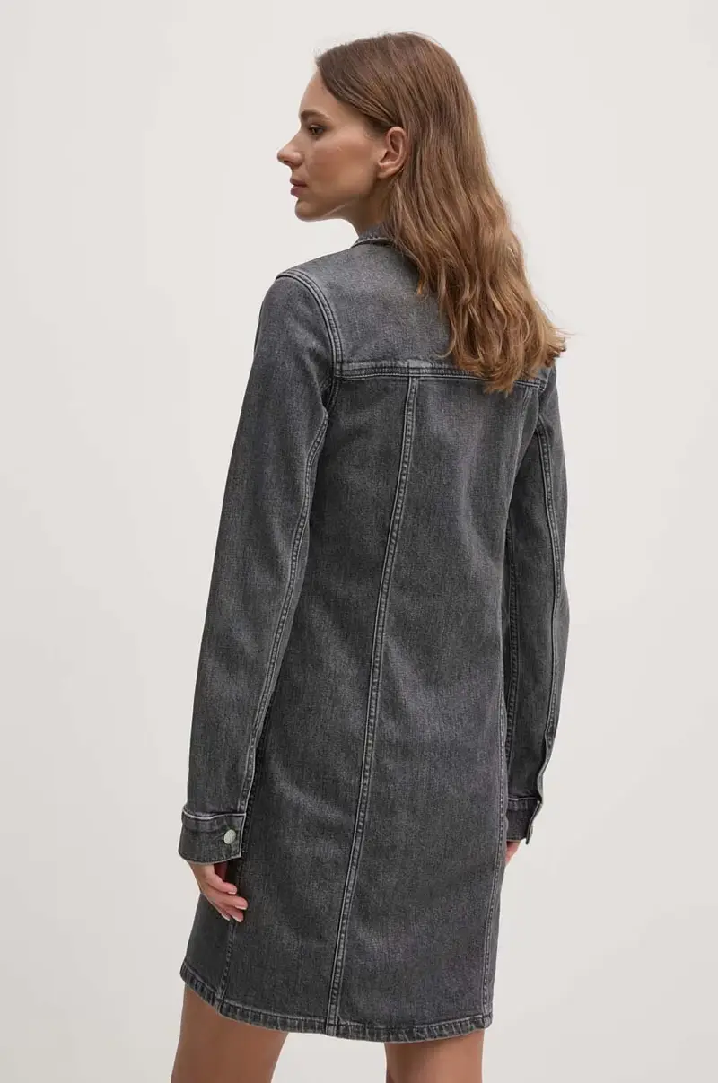 vestito di jeans colore grigio J20J223667 miniatura 3