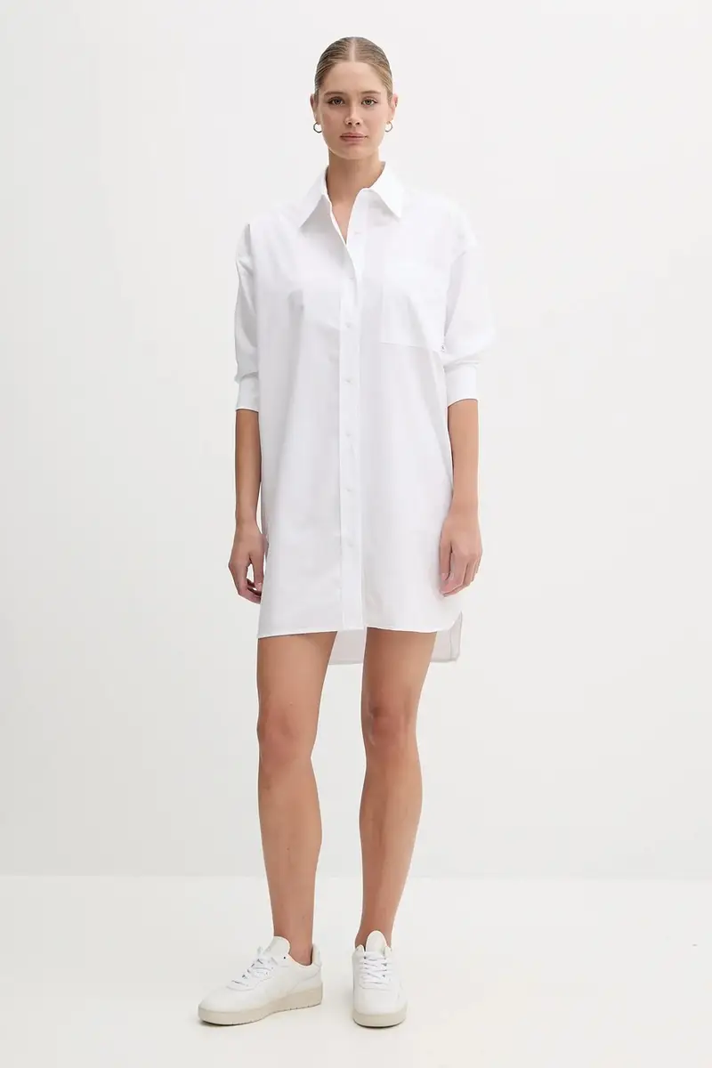 vestito in cotone colore bianco LV047C022G miniatura 2