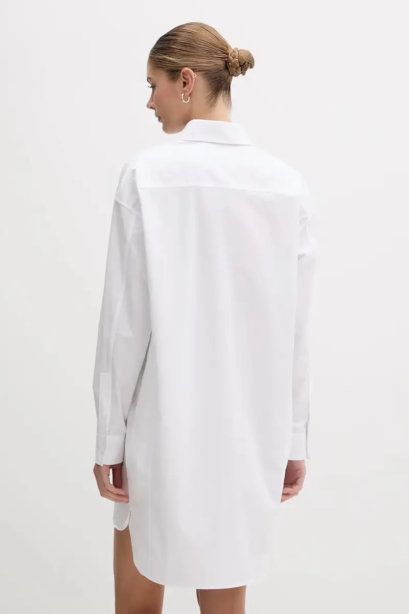 vestito in cotone colore bianco LV047C022G miniatura 3