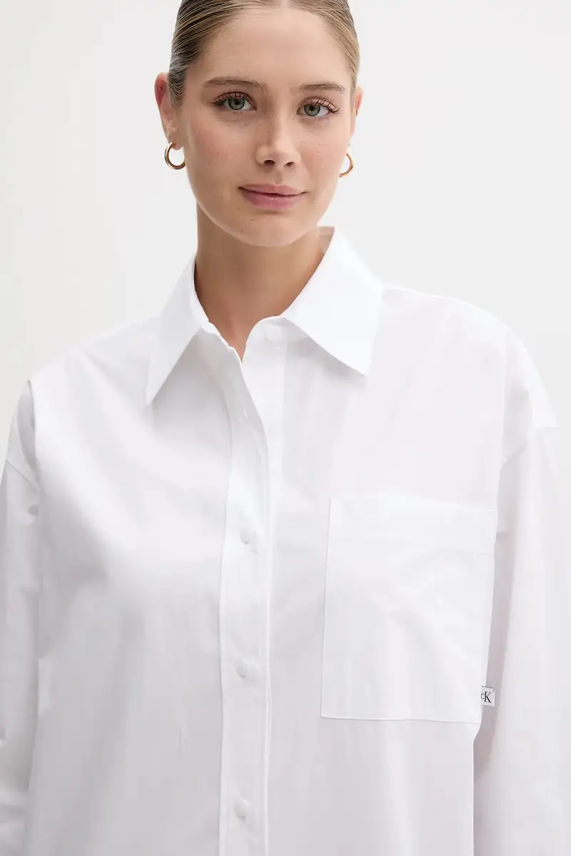 vestito in cotone colore bianco LV047C022G miniatura 4