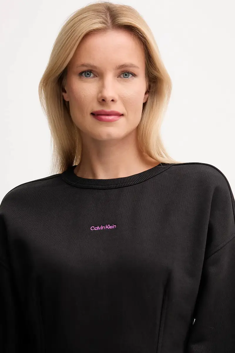 vestito in cotone colore nero LV047D227G miniatura 4