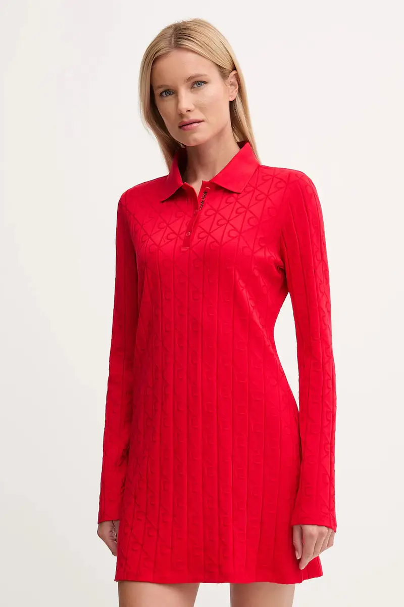 vestito in cotone colore rosso LV047D228G