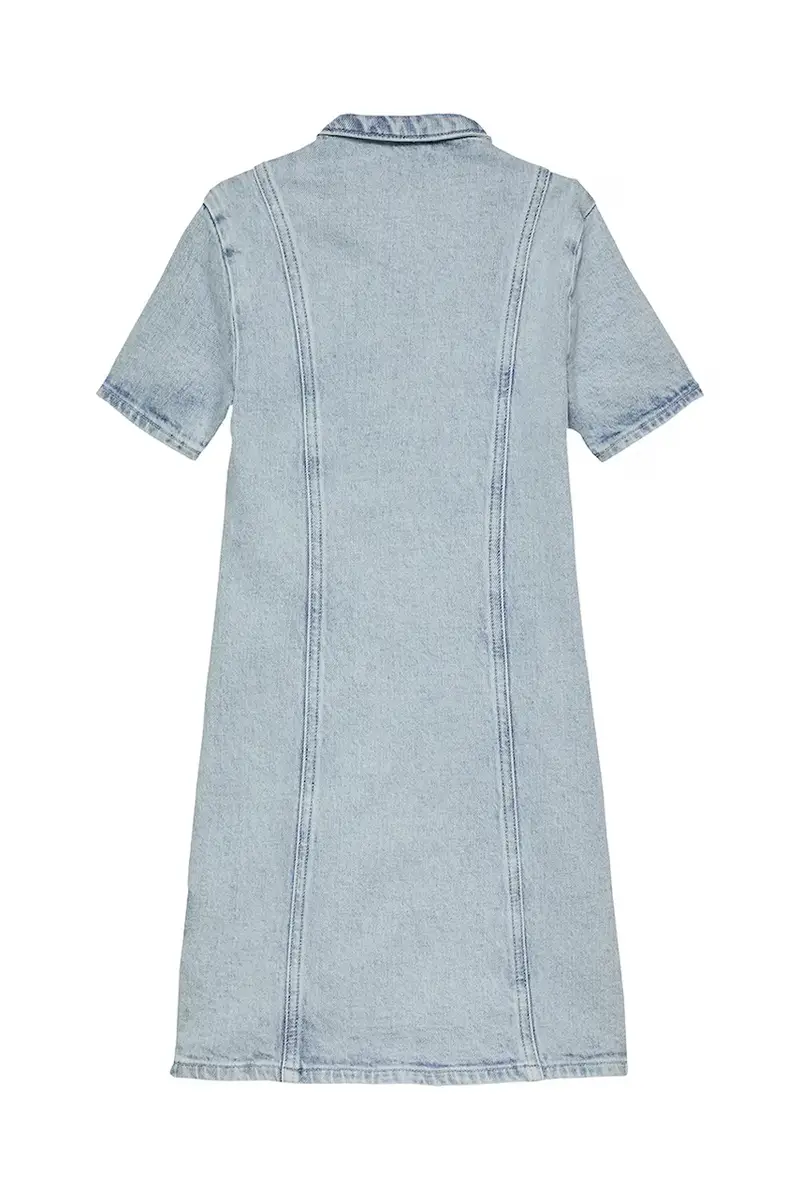 vestito jeans bambino/a colore blu IG0IG02902 miniatura 2