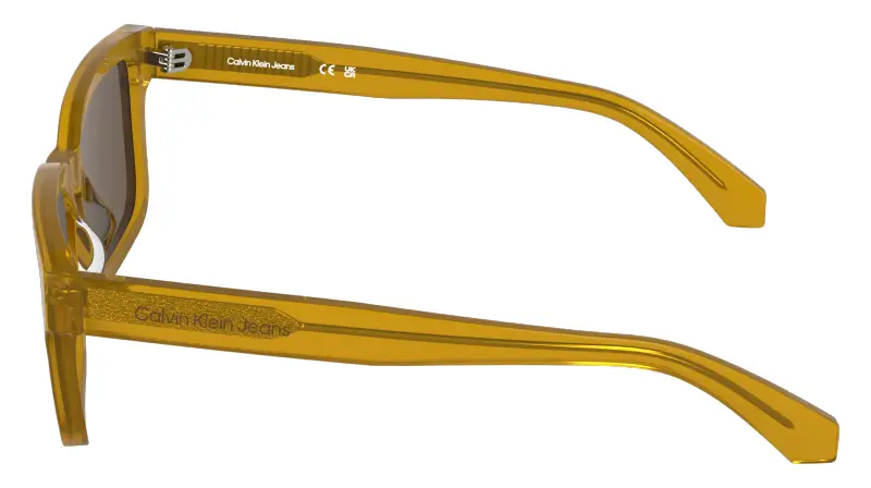 Junior Calvin Klein CKJ26300S 275 Occhiali da sole Acetato Marrone Squadrata Normale miniatura 3