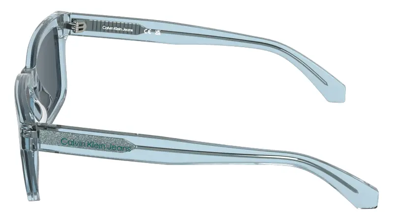 Junior Calvin Klein CKJ26300S 401 Occhiali da sole Acetato Blu Squadrata Normale miniatura 3