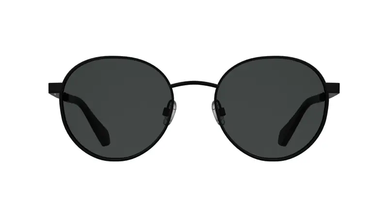 Junior Calvin Klein CKJ26302S 002 Occhiali da sole Metallo Nero Grigio Rotonda Normale miniatura 2