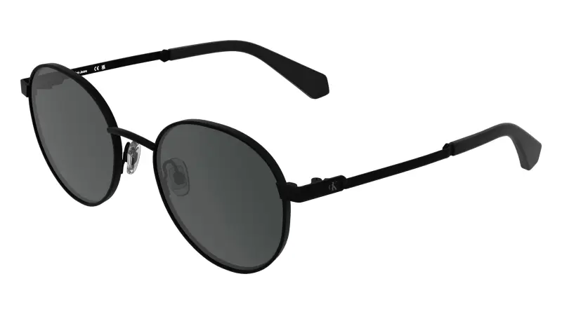 Junior Calvin Klein CKJ26302S 002 Occhiali da sole Metallo Nero Grigio Rotonda Normale