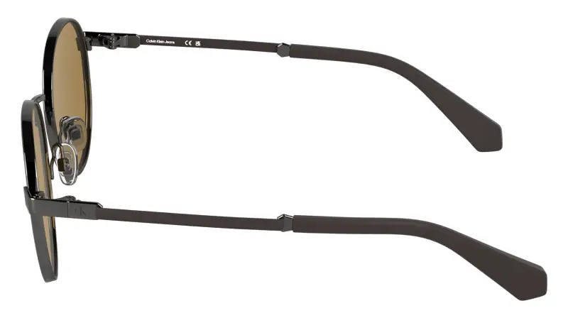 Junior Calvin Klein CKJ26302S 020 Occhiali da sole Metallo Rutenio Ocra Rotonda Normale miniatura 3