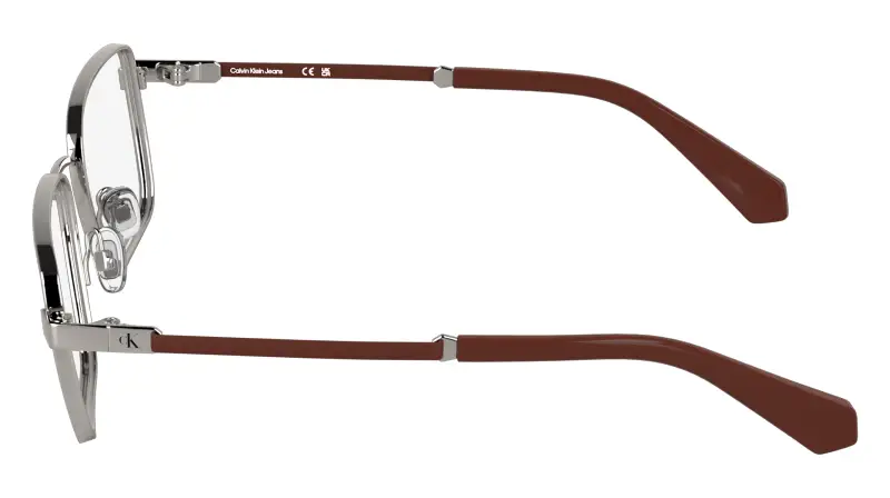 Junior Calvin Klein CKJ26305 016 Montature da vista Metallo Rutenio Squadrata Normale miniatura 3