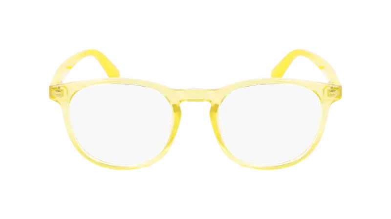 Calvin Klein Junior CKJ22301 701 Montature da vista Bio-iniettato Giallo Geometrica Normale Fotocromatiche miniatura 2