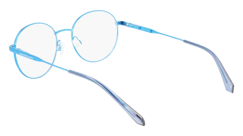 Calvin Klein Junior CKJ22305 400 Montature da vista Metallo Blu Rotonda Normale Fotocromatiche miniatura 3