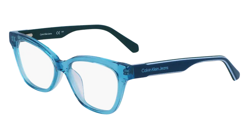 Calvin Klein Junior CKJ23304 410 Montature da vista Acetato Azzurro  Cat Eye Normale Normale