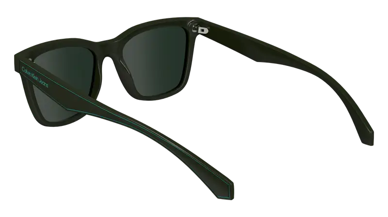 Calvin Klein Junior CKJ24301S 309 Occhiali da sole Bio-iniettato Verde Verde Squadrata Normale miniatura 2