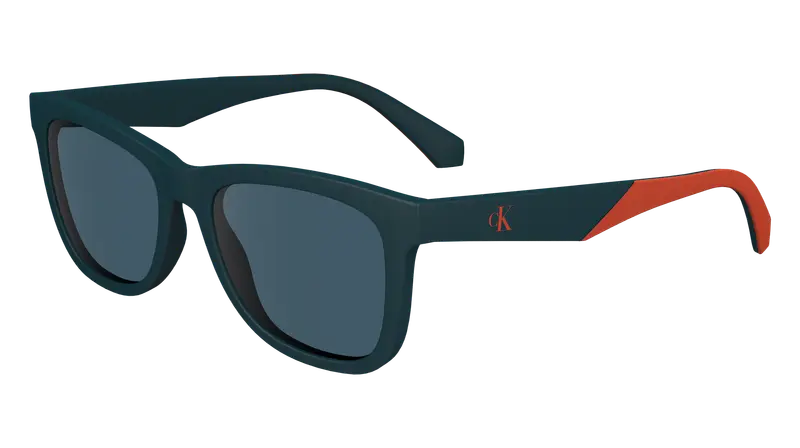 Calvin Klein Junior CKJ24302S 432 Occhiali da sole Bio-iniettato Petrolio Blu Squadrata Normale