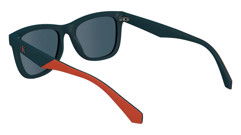 Calvin Klein Junior CKJ24302S 432 Occhiali da sole Bio-iniettato Petrolio Blu Squadrata Normale miniatura 2