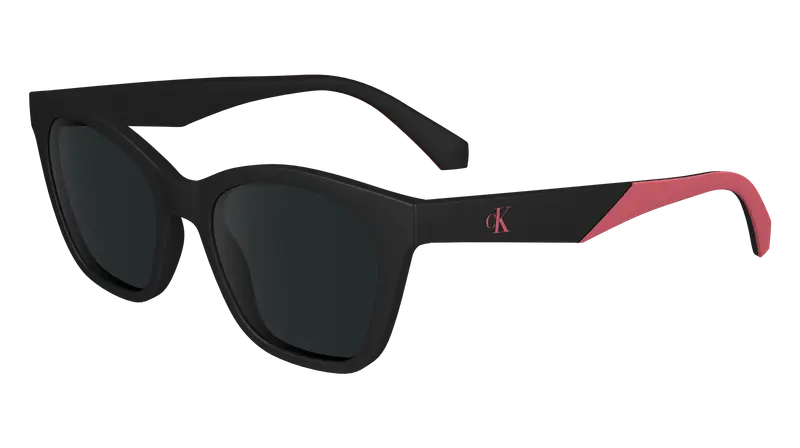 Calvin Klein Junior CKJ24303S 001 Occhiali da sole Bio-iniettato Nero Grigio Squadrata Normale