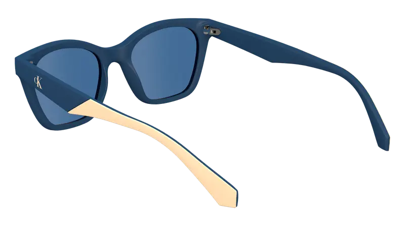 Calvin Klein Junior CKJ24303S 400 Occhiali da sole Bio-iniettato Blu Blu Squadrata Normale miniatura 2