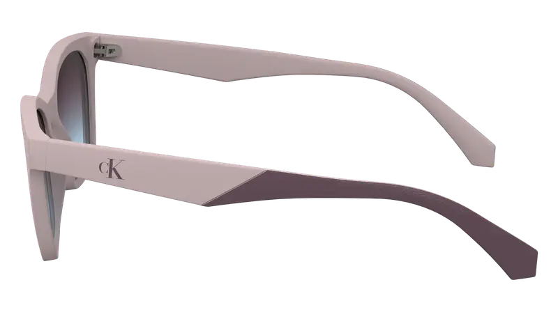 Calvin Klein Junior CKJ24303S 671 Occhiali da sole Bio-iniettato Rosa Viola Squadrata Normale Sfumato miniatura 2
