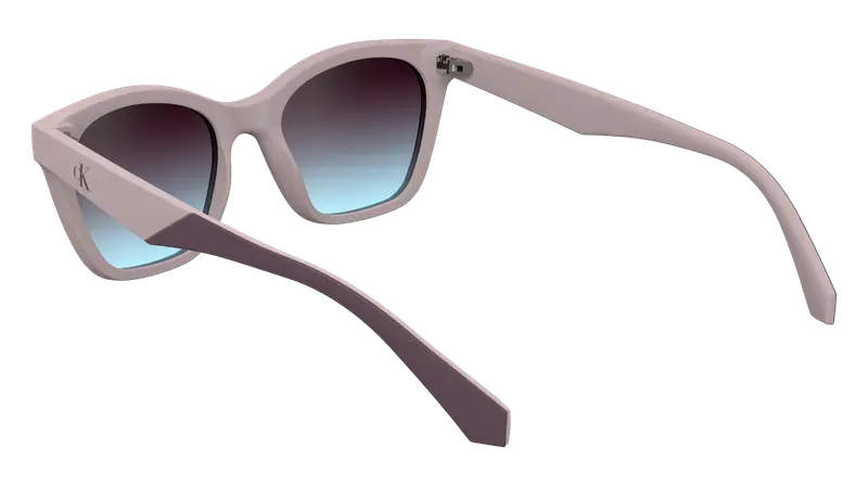 Calvin Klein Junior CKJ24303S 671 Occhiali da sole Bio-iniettato Rosa Viola Squadrata Normale Sfumato miniatura 3