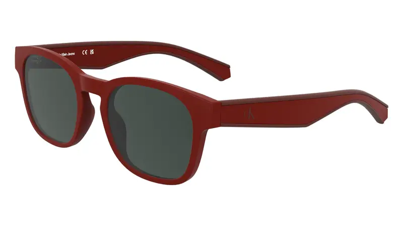 Calvin Klein Junior CKJ25300S 600 Occhiali da sole Bio-iniettato Rosso Grigio Squadrata Normale