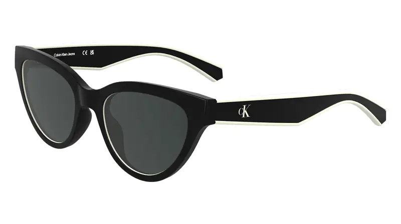 Calvin Klein Junior CKJ25301S 1 Occhiali da sole Bio-iniettato Nero Grigio Cat Eye Normale