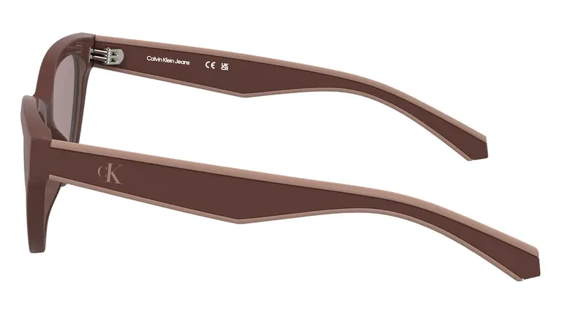 Calvin Klein Junior CKJ25301S 605 Occhiali da sole Bio-iniettato Bordeaux Rosso Cat Eye Normale miniatura 2