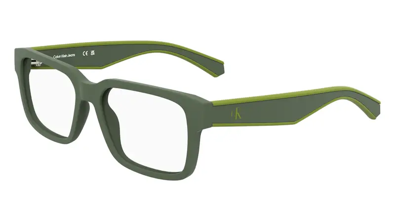 Calvin Klein Junior CKJ25302 309 Montature da vista Bio-iniettato Verde  Squadrata Normale