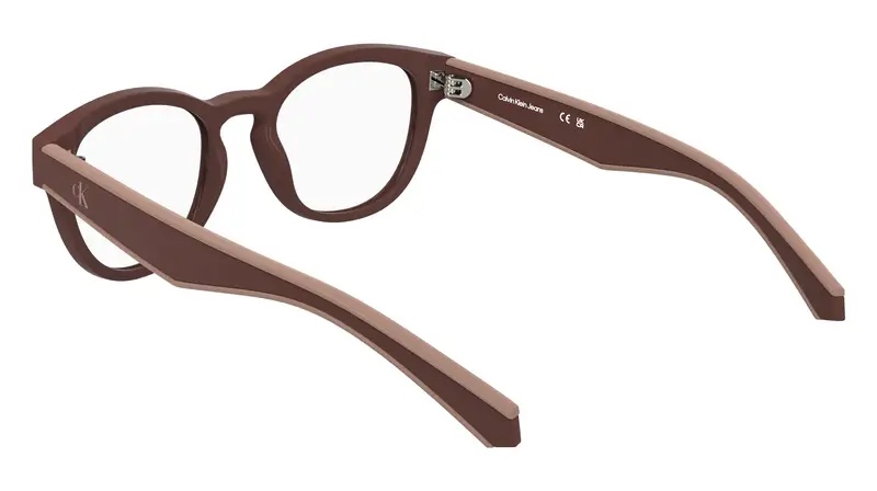 Calvin Klein Junior CKJ25303 605 Montature da vista Bio-iniettato Bordeaux Rotonda Normale miniatura 3