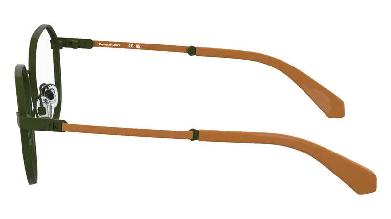 Calvin Klein Junior CKJ25304 309 Montature da vista Metallo Verde Squadrata Normale miniatura 2