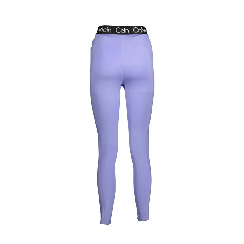 Leggins Donna Viola Stampa Logo miniatura 2