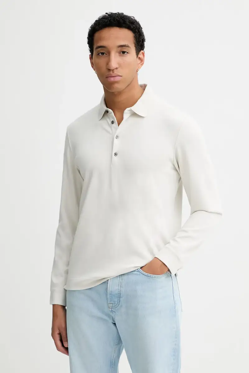 longsleeve con aggiunta di cotone colore beige LV04LD214G