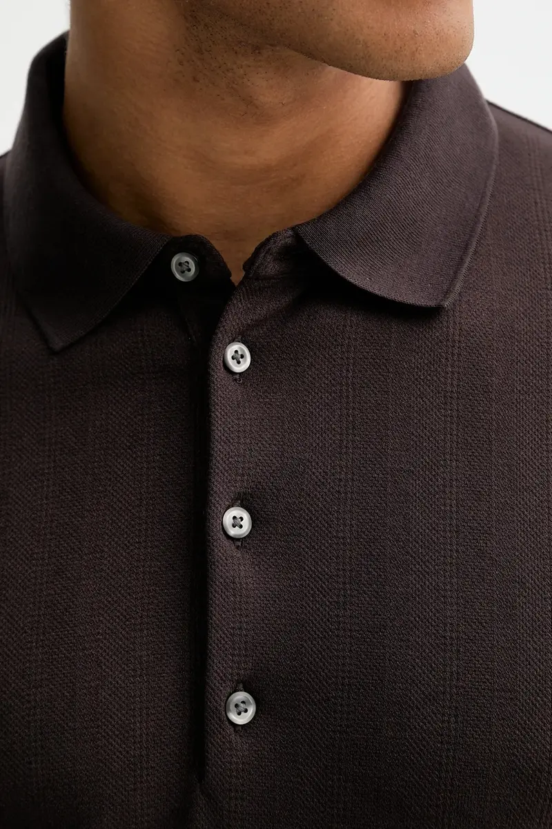 longsleeve con aggiunta di cotone colore marrone LV04LD214G miniatura 5