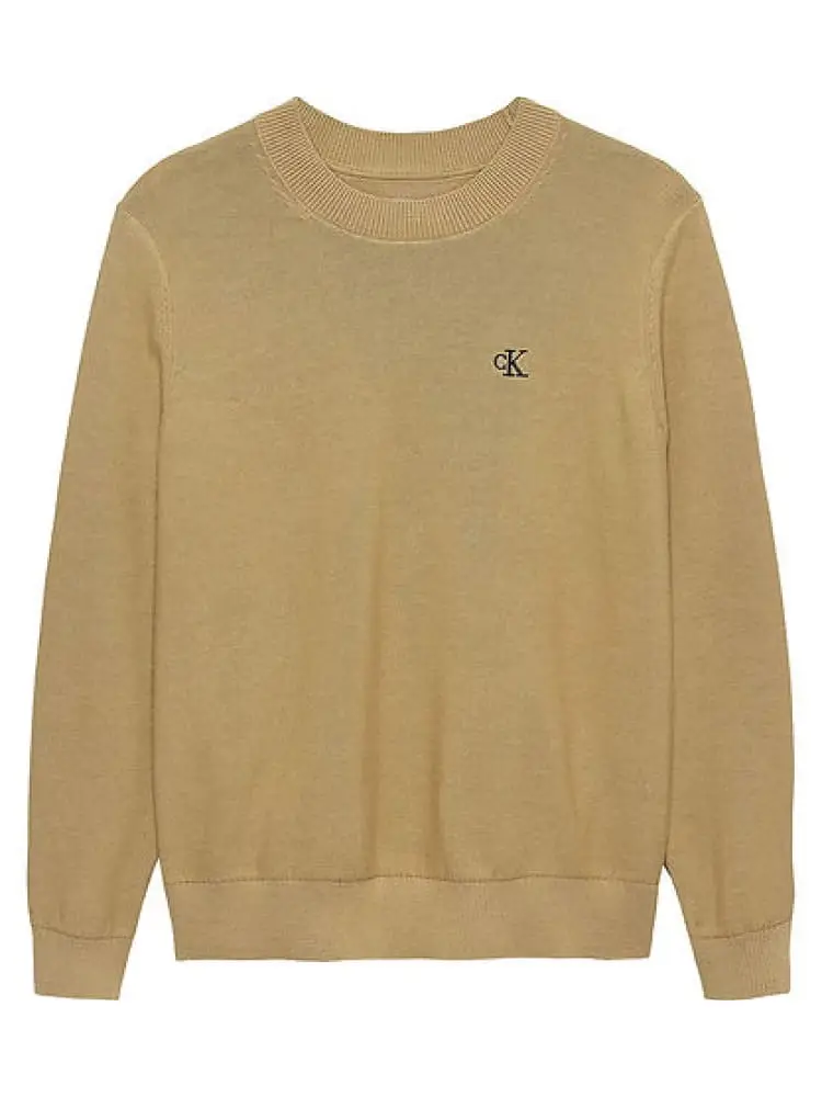 maglia beige bambino con logo