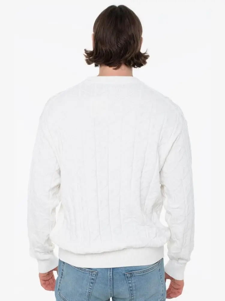 maglia bianca uomo logo all over miniatura 2