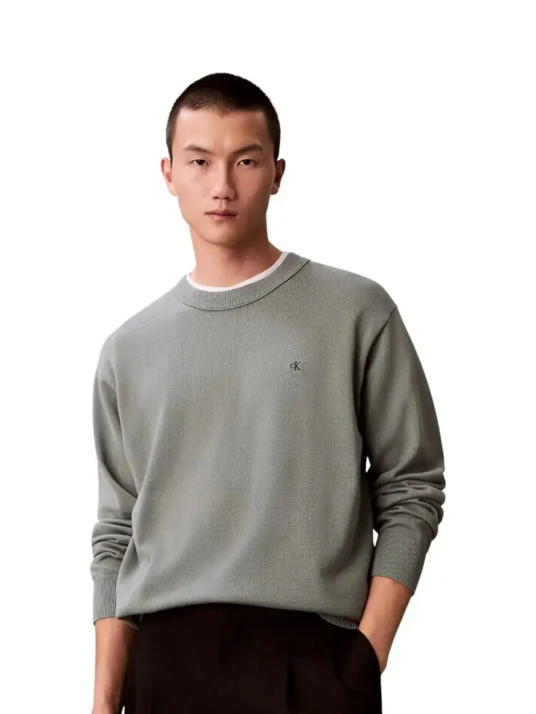 maglia grigia uomo mini logo