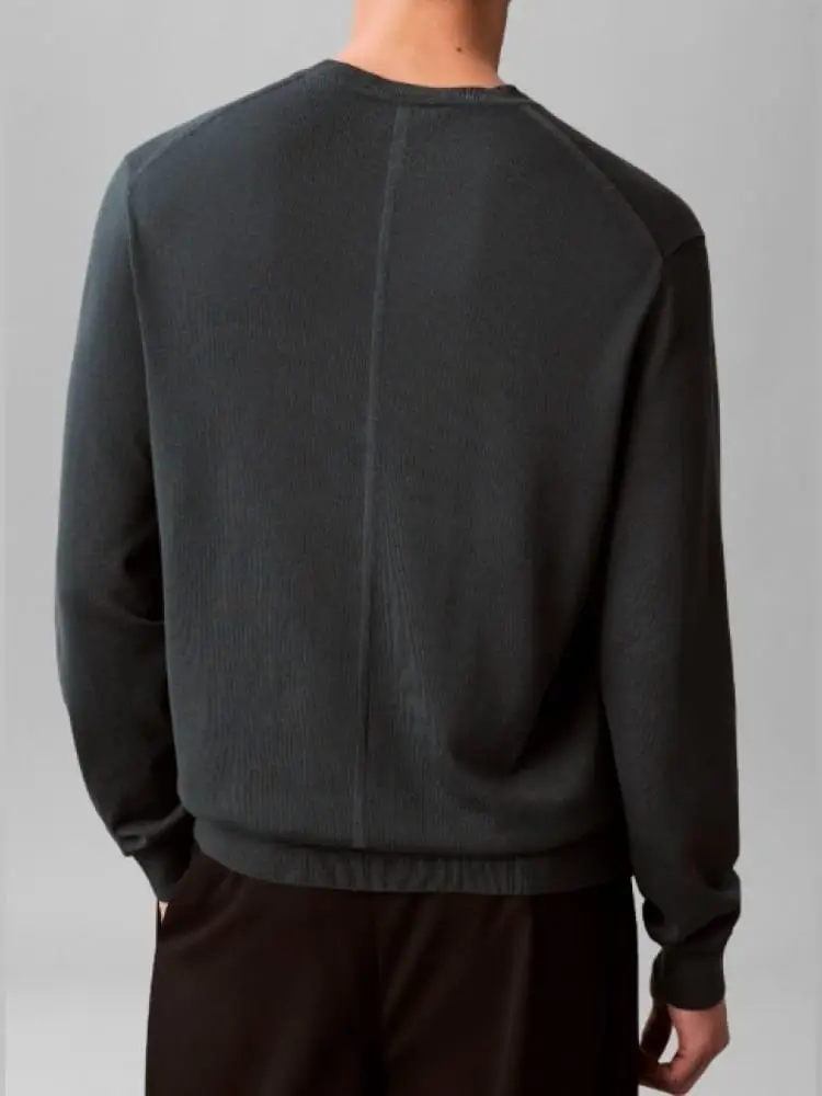 maglia grigio scuro uomo mini logo miniatura 2