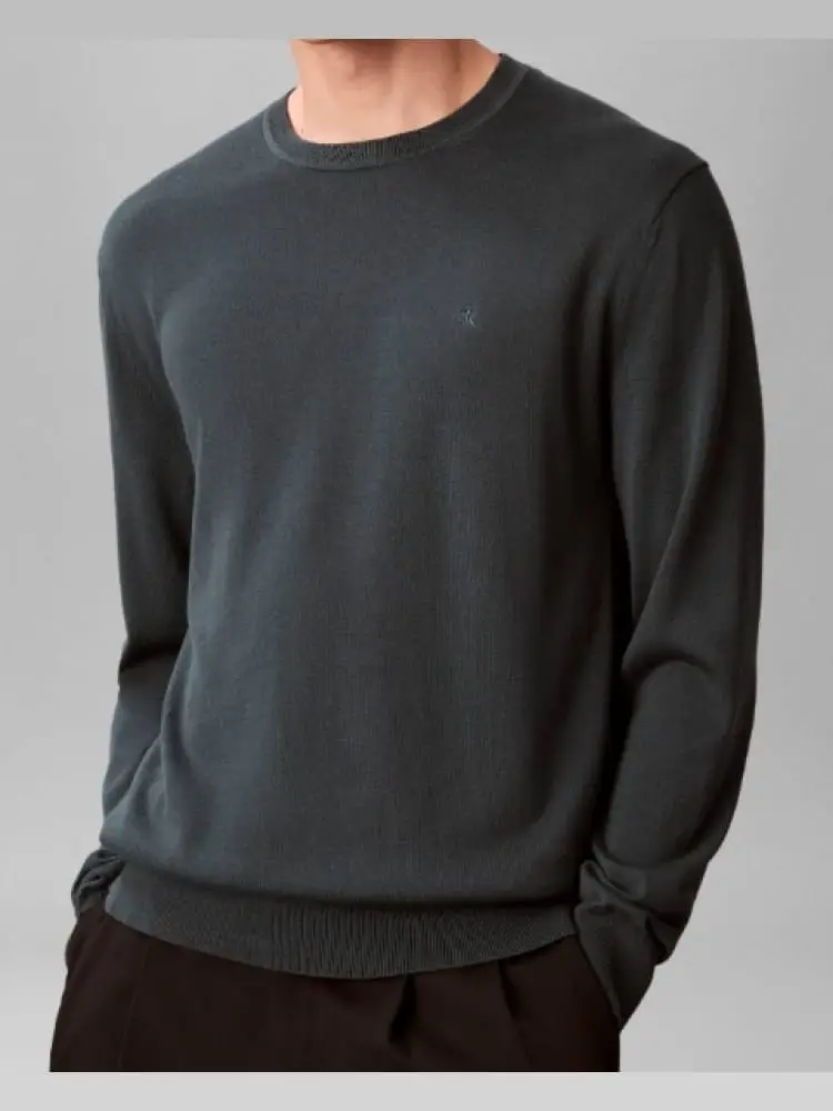 maglia grigio scuro uomo mini logo