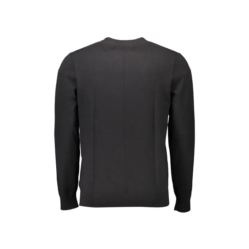 Maglia Uomo Nera Ricamo Nero miniatura 2