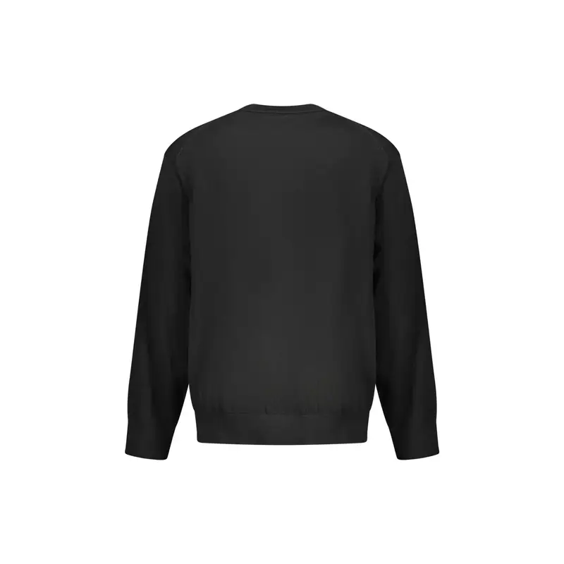 Maglia Uomo Nera Ricamo Nero miniatura 2