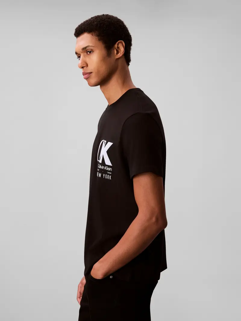 Calvin Klein Maglietta '20S' nero / bianco miniatura 2