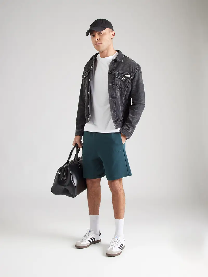 Maglietta blu scuro / bianco miniatura 3