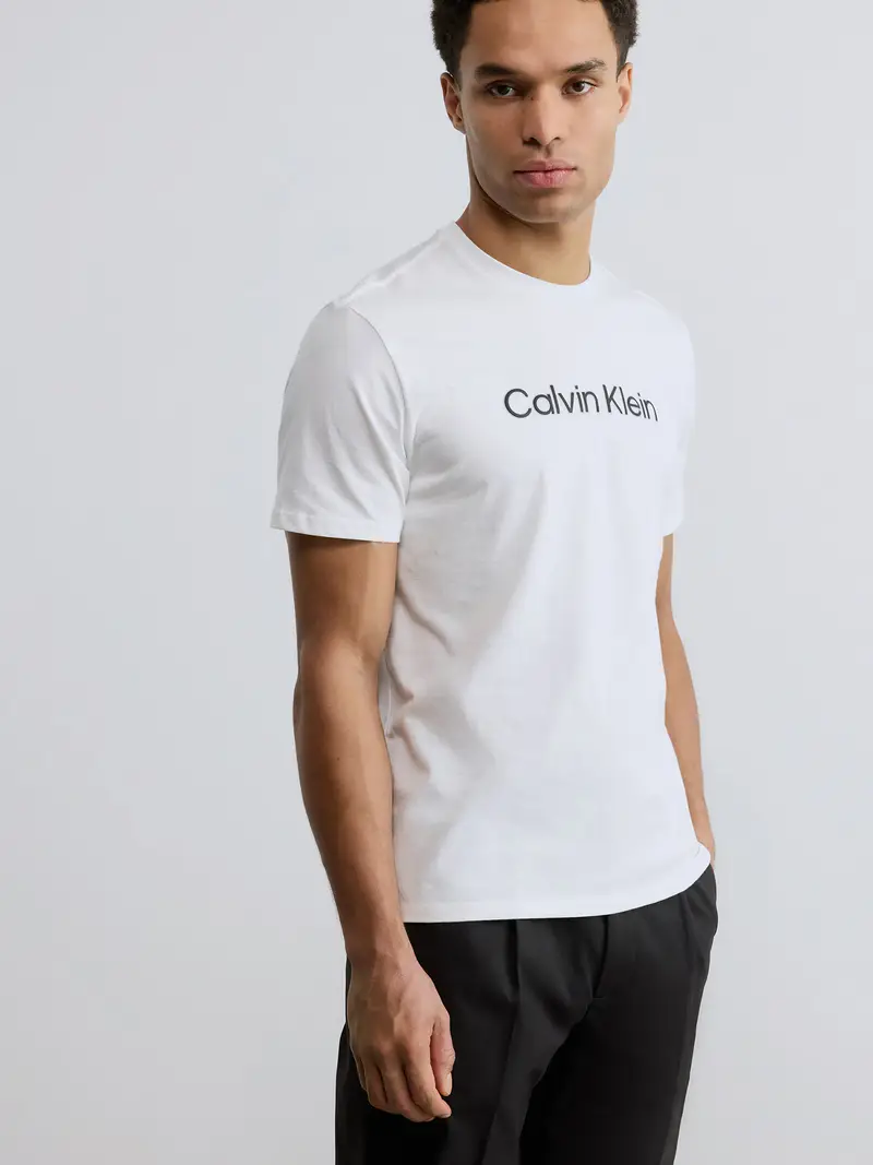 Maglietta grigio argento / nero / bianco miniatura 2