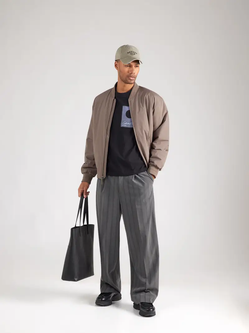 Maglietta lilla pastello / nero miniatura 3